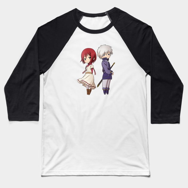 Akagami no Shirayuki hime Baseball T-Shirt by Melikitsune